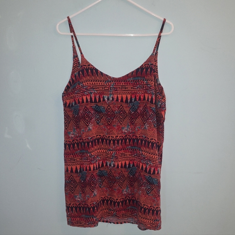 Hurley Multicolor Geometric Backless Dress